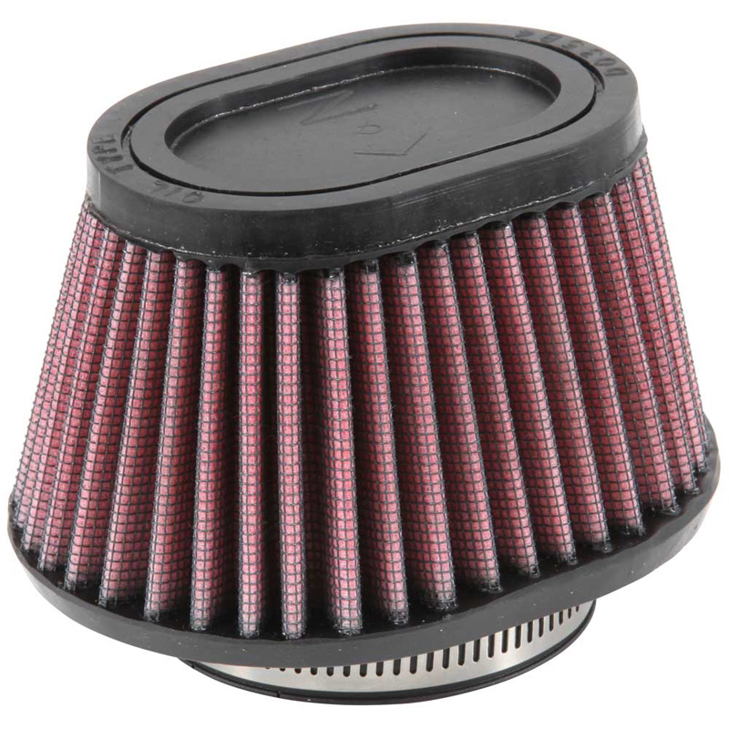 K&N Filtre à Air Universel Ovale/Conique 62mm raccordement, 114mm x 95mm de base, 89mm x 64mm en haut, 70mm hauteur (RU-2780)