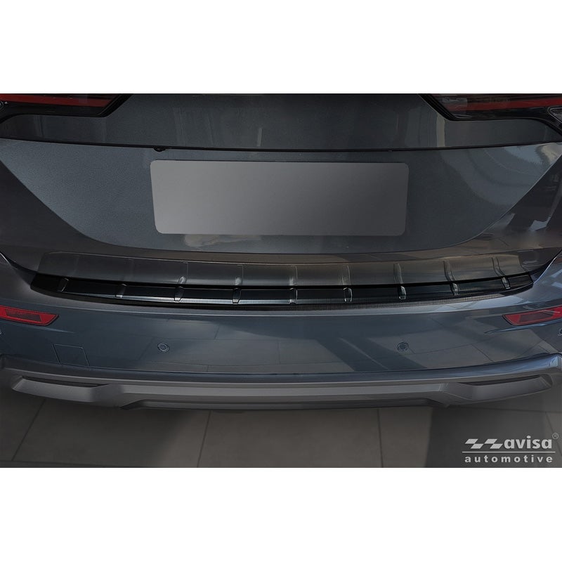 Avisa Protection de Seuil de Coffre Acier Inox sur mesure pour Mitsubishi Outlander IV Facelift 2025- - Noir