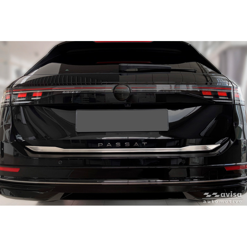 Avisa Revêtement d'habillage du hayon du coffre inox brossé sur mesure pour Volkswagen Passat Variant (CJ5) 2024-