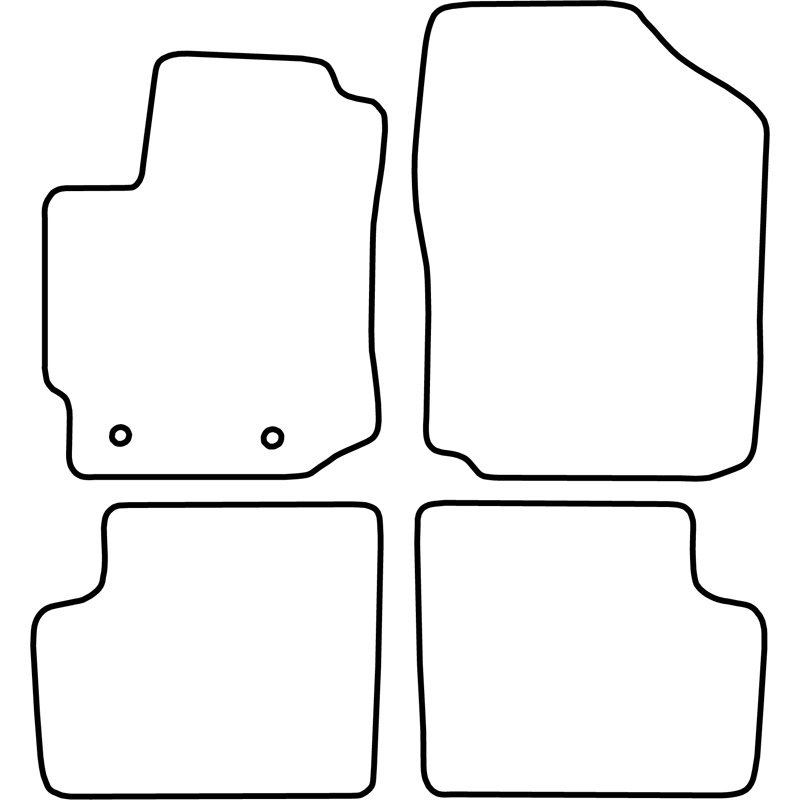 Set de tapis de sol sur mesure pour Subaru Justy 2008-