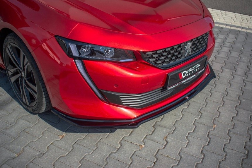 Voorspoiler Peugeot 508 Maxton Design glans zwart V.2