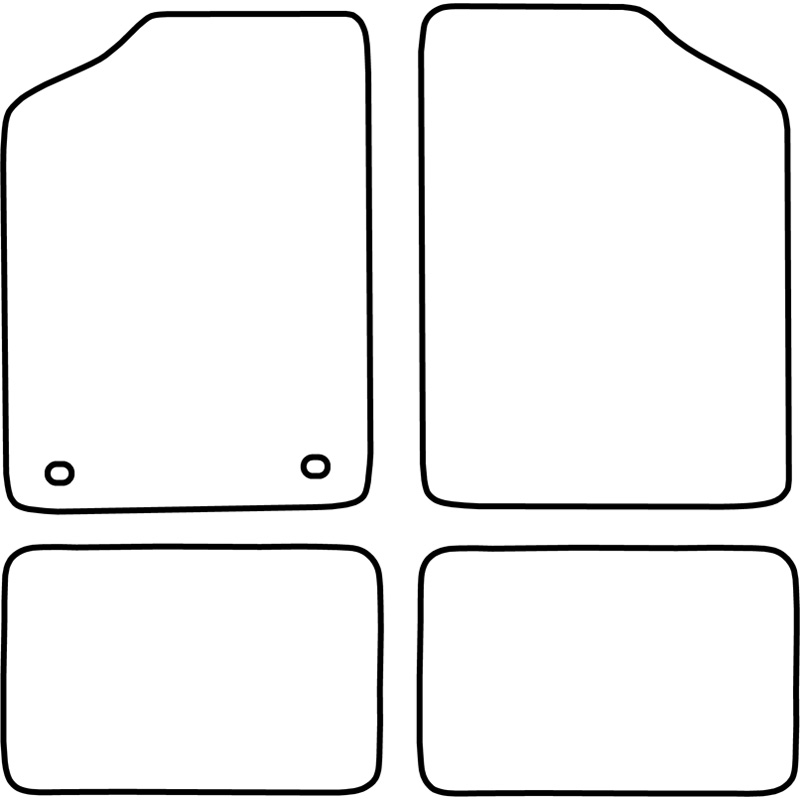 Set de tapis de sol sur mesure pour Renault R5 / 9 / 11 1972-1988