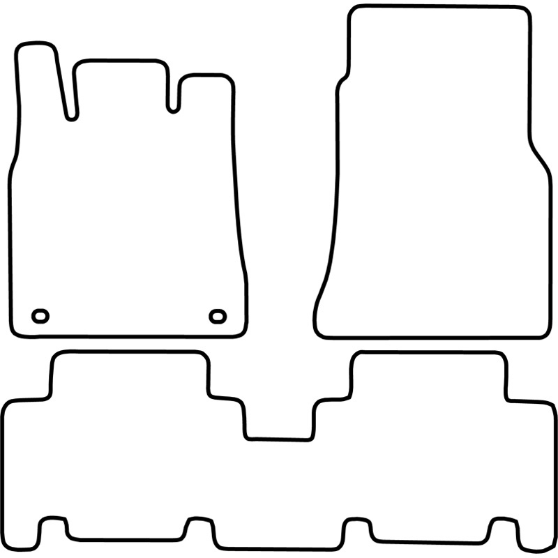 Set de tapis de sol en velours sur mesure pour Mercedes Classe A 1997-2001