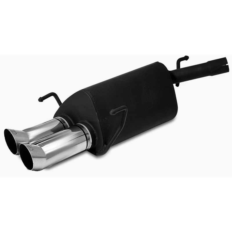 Échappement sur mesure pour Opel Corsa C HB 1.0i 12V 44kW/1.2i 16V 59kW/1.4i 16V 66kW/1.3 CDTi 51kW/1.7 Di 48/55kW/1.7 CDTi 74kW/1.8i GSi 92kW 2001-2006 2x 80mm DTM