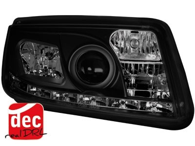 Headlights VW Bora 99-08 Devil Eyes Dlite LED Black