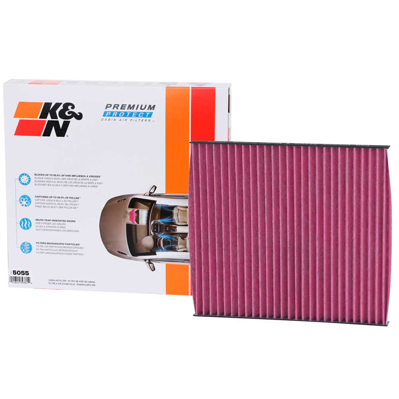 K&N Filtre à Air d'Habitacle Jetable Premium sur mesure pour Hyundai/Kia divers modèles (DVF5055)