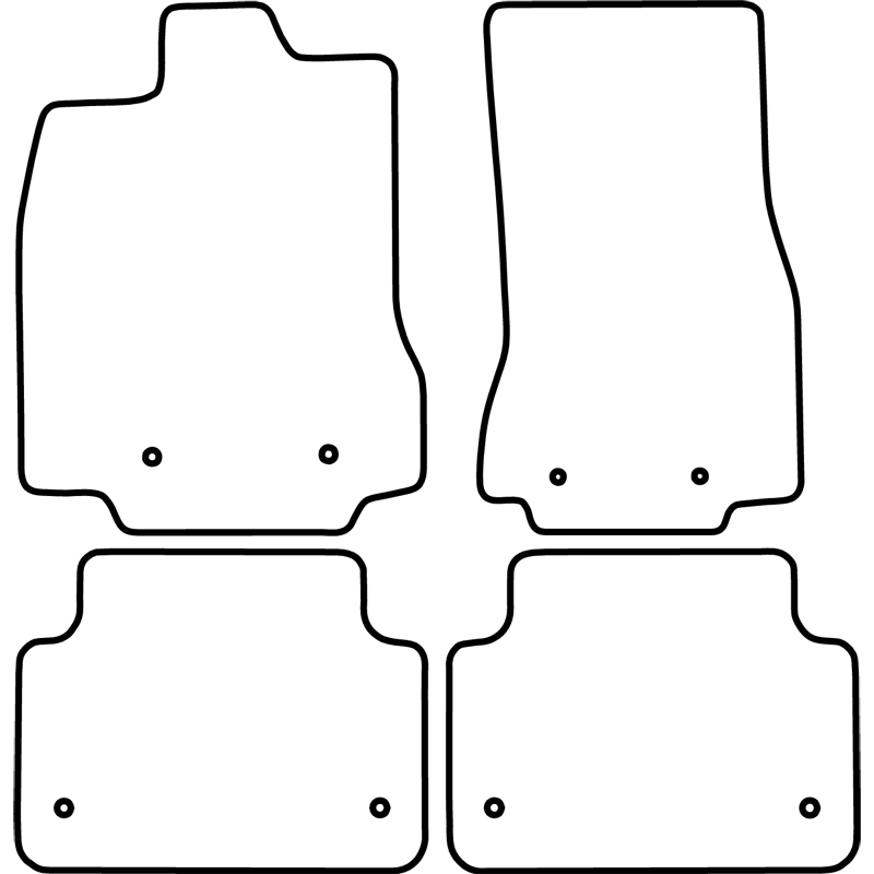Set de tapis de sol sur mesure pour Jaguar XF Sedan/Sportbrake 2008-2015
