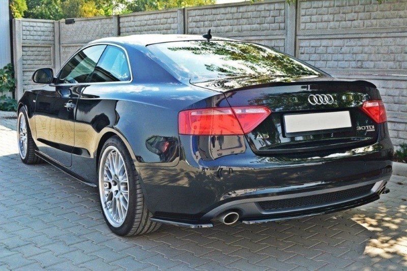 Centrale Achterspoiler Audi A5 S-Line 8T Coupe / Sportback (Zonder verticale bar) Glanzend Zwart