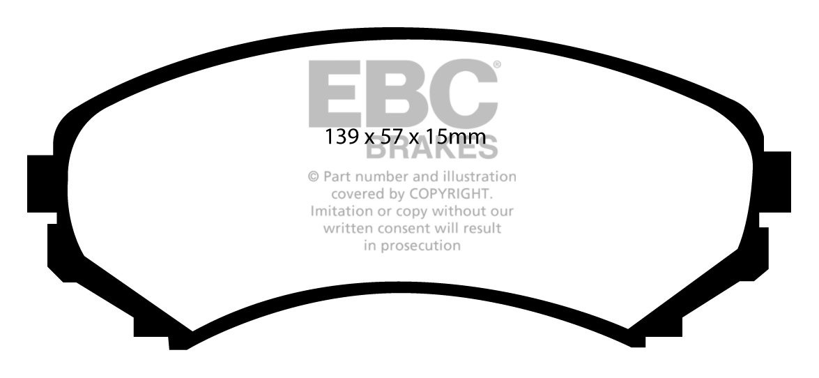 EBC Brakes MITSUBISHI Shogun 3.5 (V75) 2000-2006 Remblokken voor