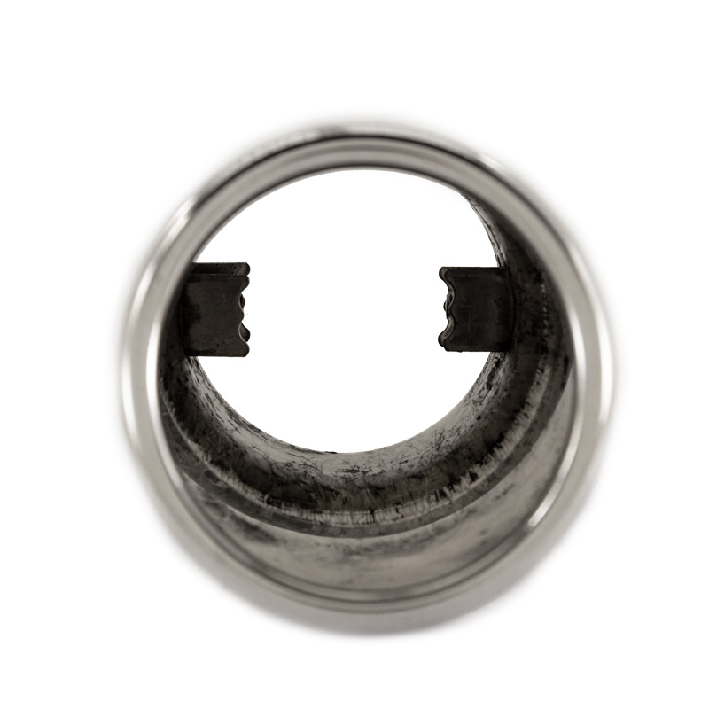 Simoni Racing Embout d'Échappement Ovale/Oblique Inox - 77x72xL140mm - Montage ->62mm