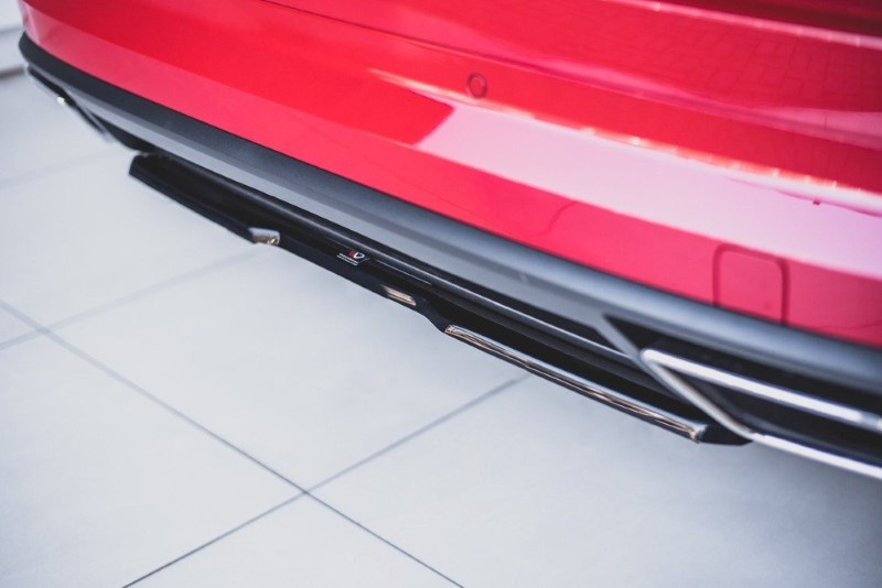Achter opzetstuk Skoda Kodiaq 1 RS Maxton Design glans zwart V.2