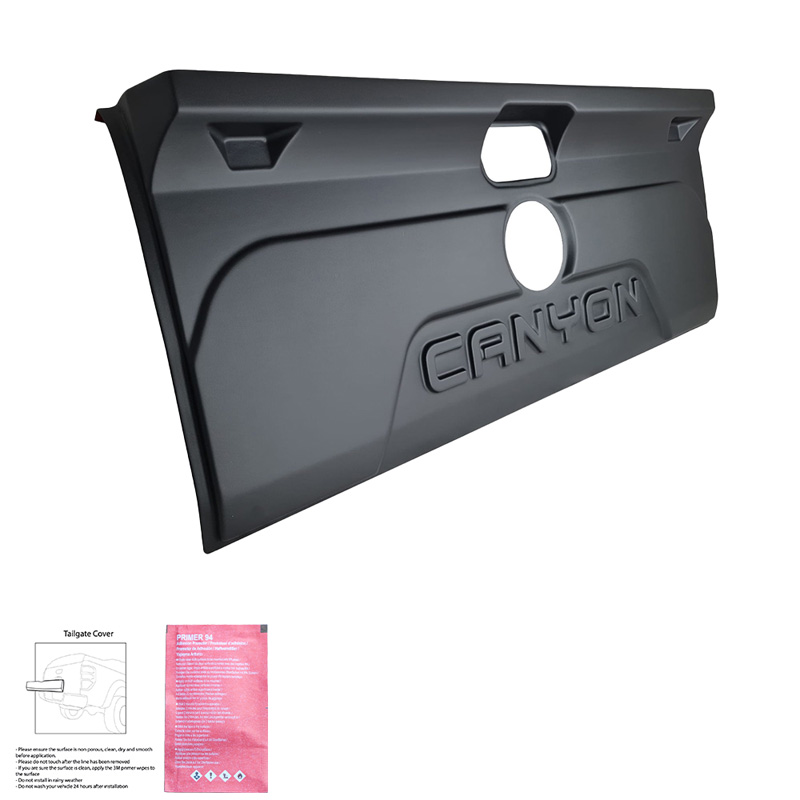 Protecteur de hayon sur mesure pour Volkswagen Amarok MK1 2010-2022 - Version 2 - Noir mat