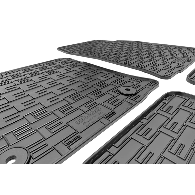 Set tapis de caoutchouc sur mesure pour Opel Mokka-e 2020- (4-pièces + points de fixage)