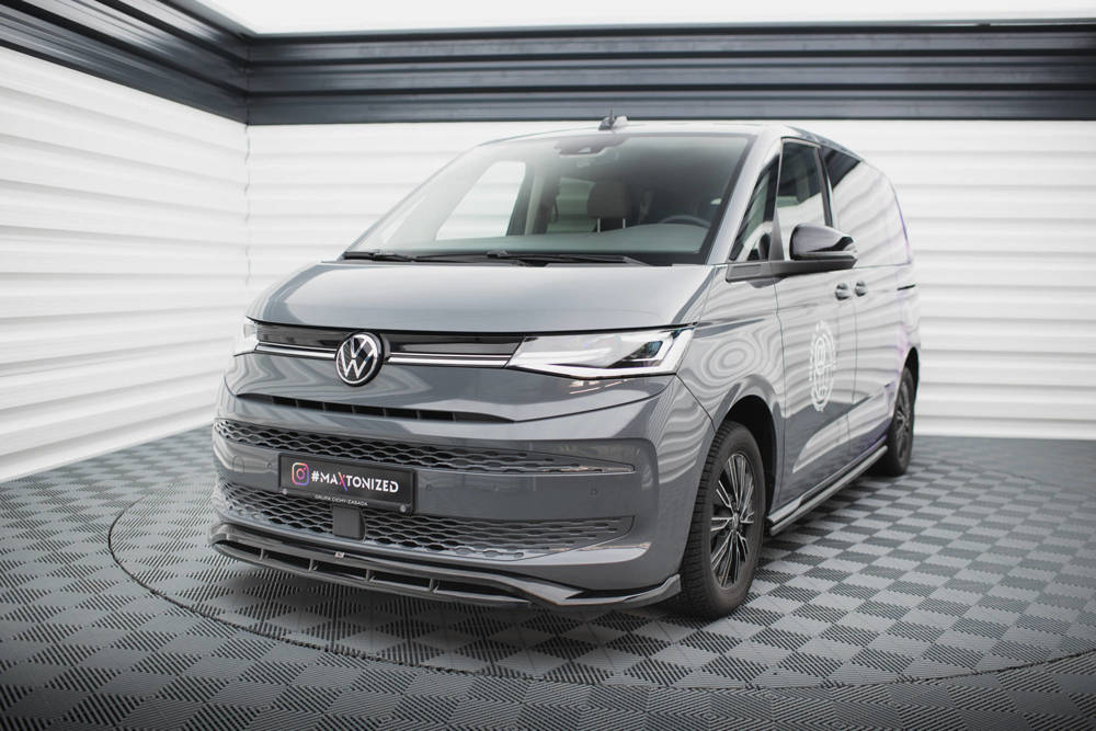 Voorspoiler V.1 Volkswagen Multivan T7 Maxton Glans Zwart
