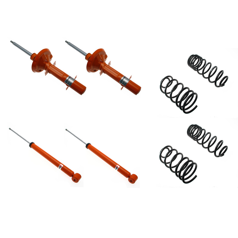 KONI STR.T Kit sur mesure pour Audi A3 (8L) (excl. Quattro/Suspension HD) / Skoda Octavia I Sedan 1996-2004 - 35/35mm - AV-Charge 911kg- (1120-7672)