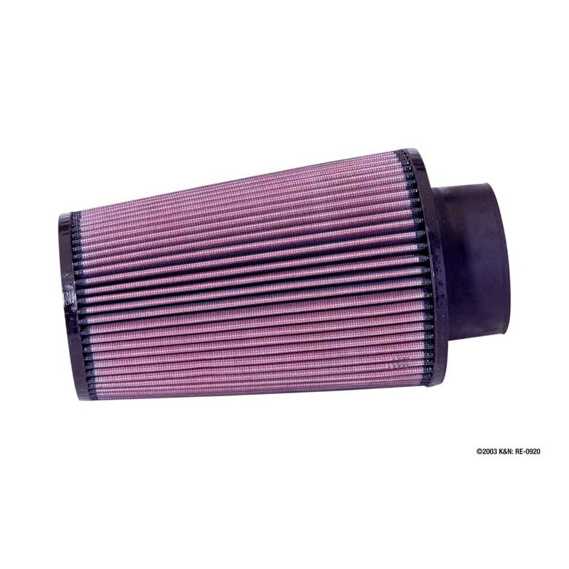 K&N Filtre à Air Universel Conique 89mm raccordement, 152mm de base, 117mm en haut, 229mm hauteur (RE-0920)