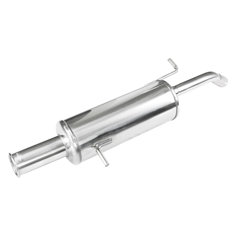 100% Inox Échappement Sport sur mesure pour Citroën C2 1.6 16V VTR 110cv 2003- Ø 45 1x76mm Retro Style