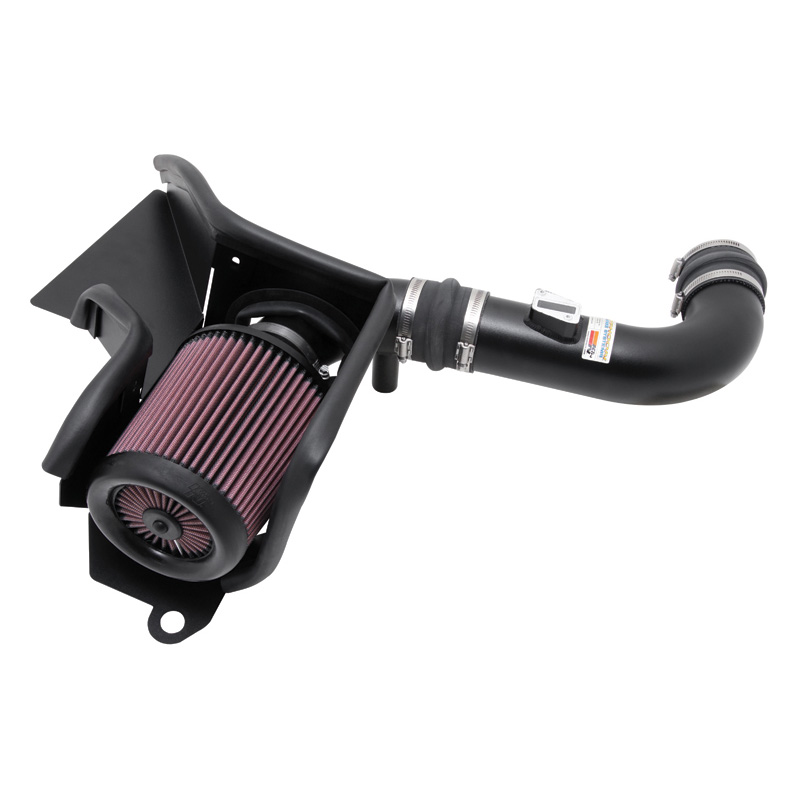 K&N Kit d'admission Typhoon sur mesure pour Audi A3 & Volkswagen CC/Eos/GTI/Jetta Gli/Passat/Tiguan (USA) 2.0L L4 2008-2017 - Noir Texturé (69-9504TTK)