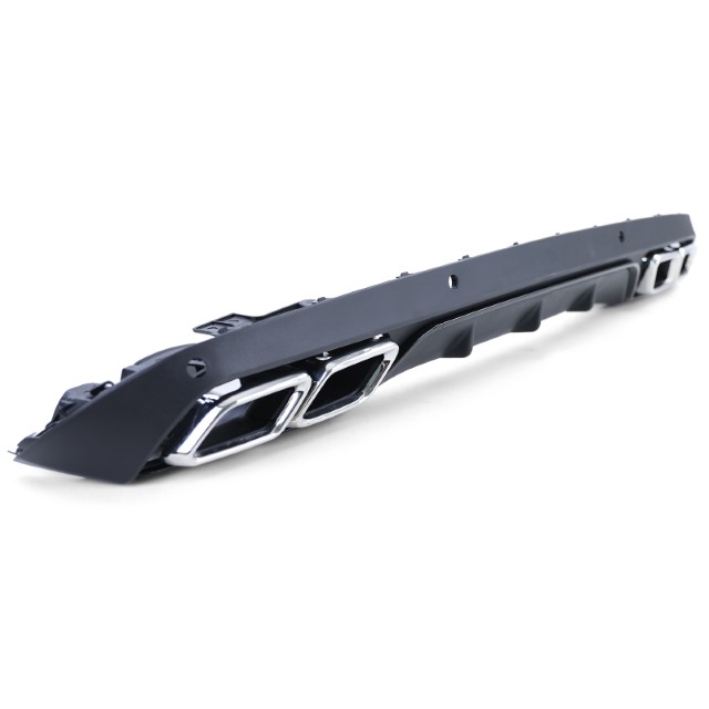 Achterbumper Diffuser passend voor Mercedes C-Klasse Kombi S205 C63 Look incl. Sierstukken