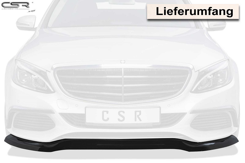 Voorspoiler passend voor Mercedes C-klasse W205 CSL227 CSR
