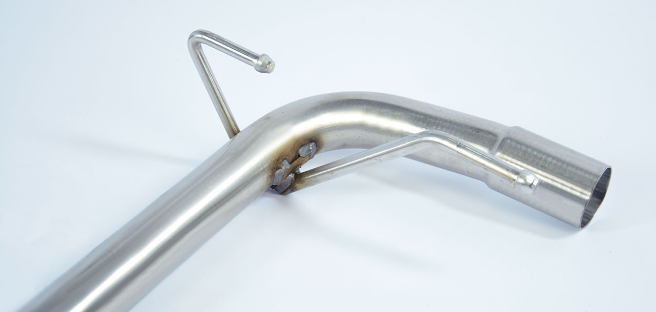 Rear pipe kit Right - Left (Muffler delete) for Performance sport exhaust for 500 ABARTH 1.4T Assett