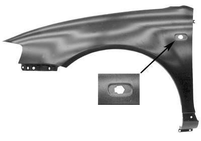 spatbord, rechts, 10/2000-Audi A3, 1996-2003