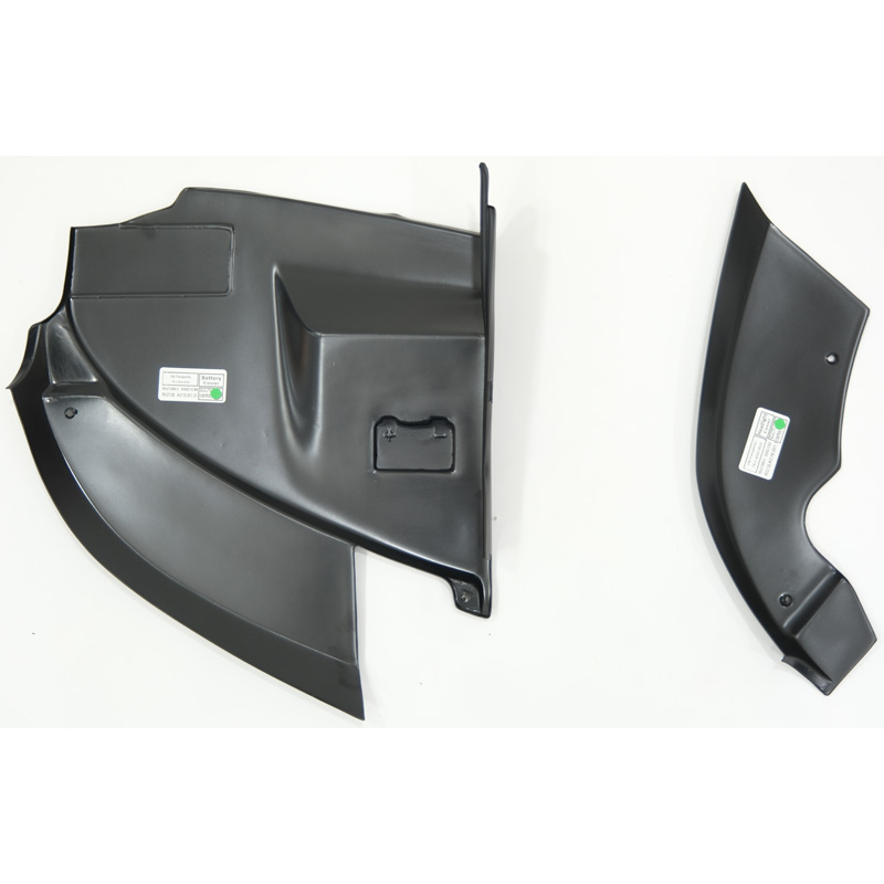 Caches de batterie et de phares sur mesure pour Volkswagen Transporter T5.1 2010-2015 - Noir mat