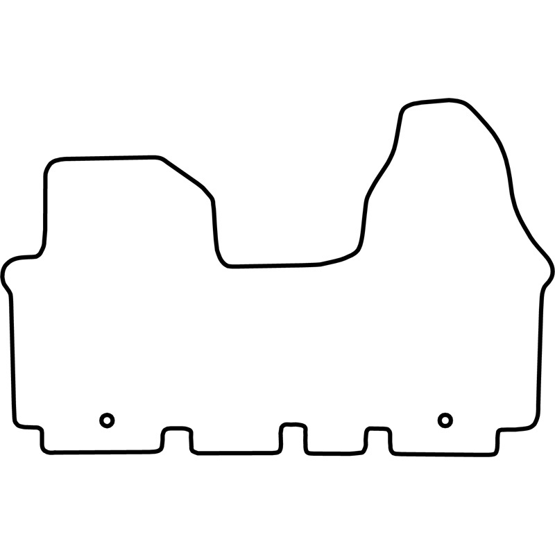 Set de tapis de sol en velours sur mesure pour Opel Vivaro 2001-2014 (seulement avant)