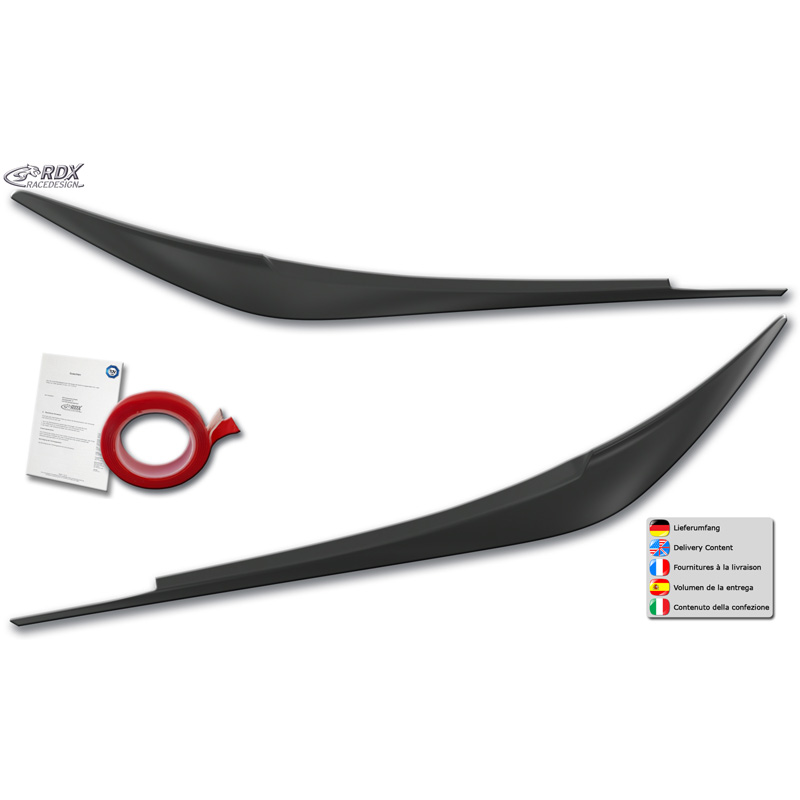 RDX Spoilers de phares sur mesure pour Mazda 6 (GJ/GL) 2018-2024 (ABS)