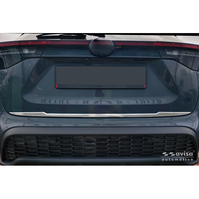 Avisa Revêtement d'habillage du hayon du coffre inox brossé sur mesure pour Toyota Yaris Cross (MXP) 2020-