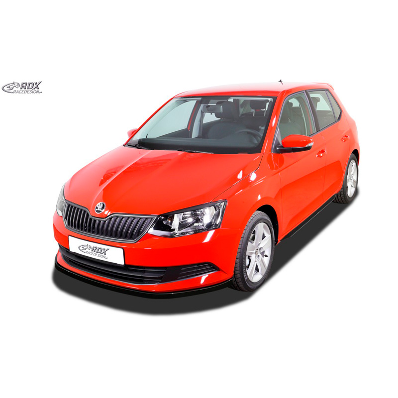 Spoiler avant sur mesure pour Skoda Fabia III (NJ) 2014-2018 (ABS noir luisant)