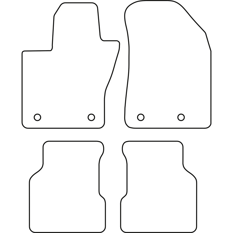 Set de tapis de sol en velours sur mesure pour Alfa Romeo Stelvio Facelift 2022-
