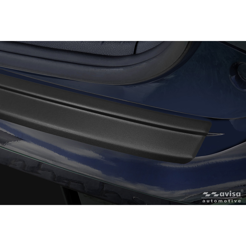 Avisa Protection de Seuil de Coffre Acier Inox sur mesure pour Kia Picanto III Facelift 2024- - Noir Mat