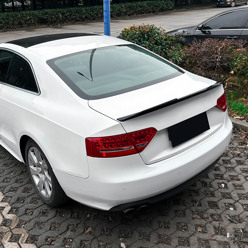 Spoiler arrière sur mesure pour Audi A5 (8T) Coupe/Cabrio 2007-2016 (ABS Noir Luisant)