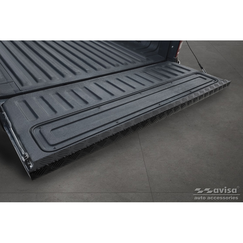 Protection de hayon arrière Pickup (aluminium) sur mesure pour Volkswagen Amarok 2010- Noir