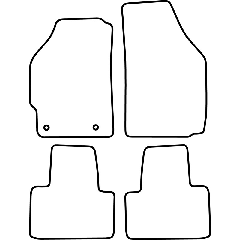 Set de tapis de sol en velours sur mesure pour Fiat Punto 1993-1999