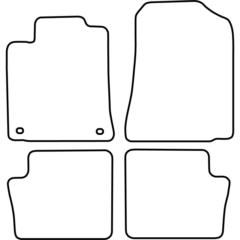 Set de tapis de sol en velours sur mesure pour Toyota Corolla 2002-2008 Kombi
