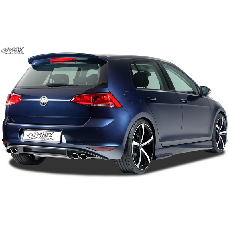 Jupe arrière 'Diffuseur' sur mesure pour Volkswagen Golf VII HB 3/5-portes 2012- 'R-Look' excl. GTi/GTD (PUR)