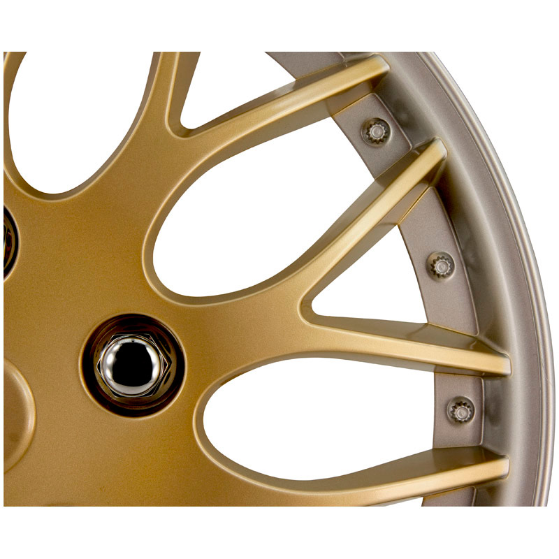 Jeu d'enjoliveurs Missouri 15-inch d'or/bord argent