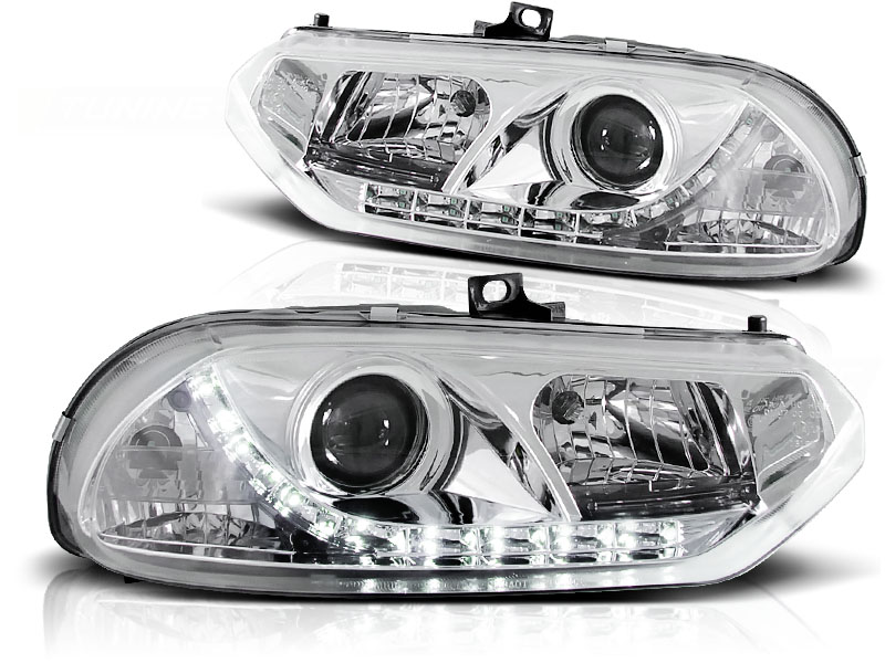 Phares Alfa Romeo 156 LED Yeux du Diable Dayline chrome