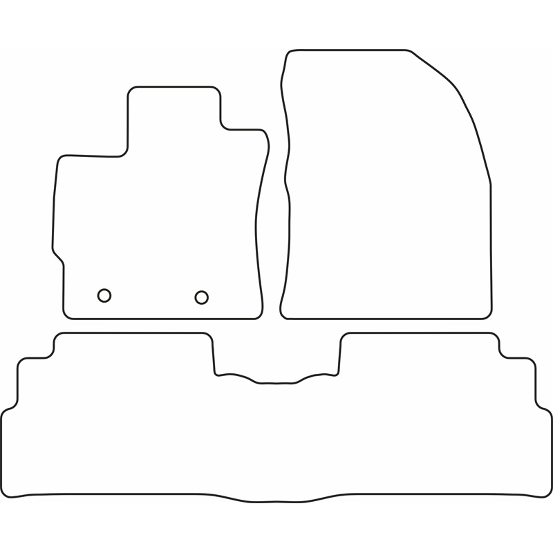 Set de tapis de sol sur mesure pour Toyota Verso 2009-