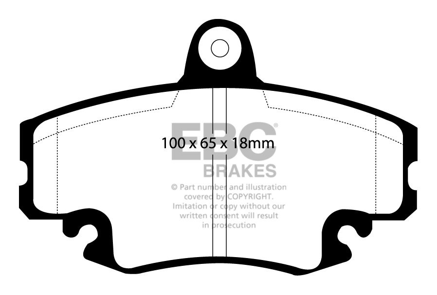 EBC Brakes RENAULT Clio 1.5 D 2001-2005 Remblokken voorzijde gre