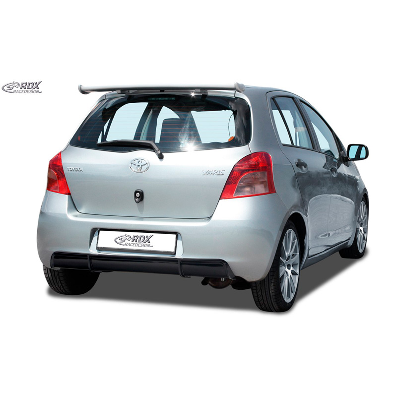 Jupe arrière 'Diffuseur' sur mesure pour Toyota Yaris P9 2005-2008 (ABS noir luisant)