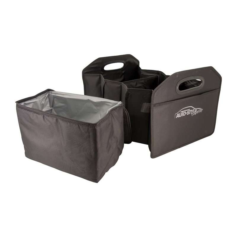 Comfortline Organisateur de coffre/bagage pliable - Noir - incl. case de refroidir
