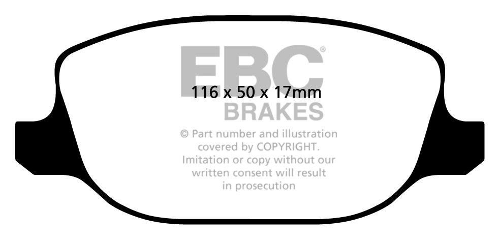 EBC Brakes ALFA ROMEO Spider 2.2 2006-2008 Remblokken achterzijd