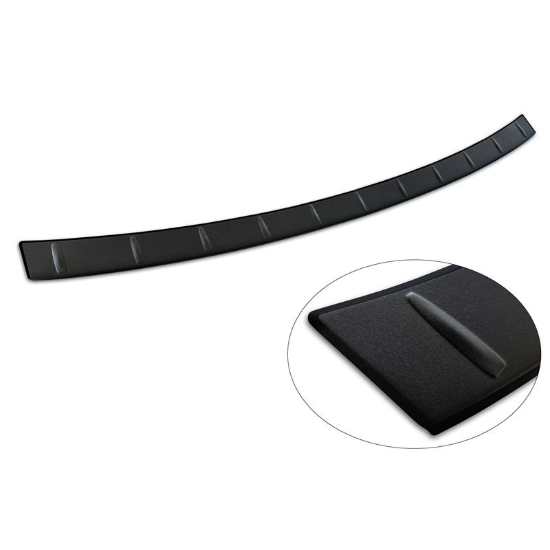 Protection de seuil arrière inox noir mat sur mesure pour Renault Espace VI E-Tech Hybrid 2023- 'Ribs'