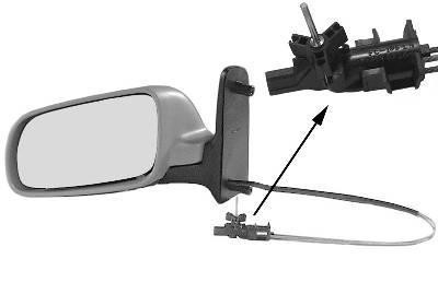 spiegel, in primer, links Seat Alhambra, 2000-2010