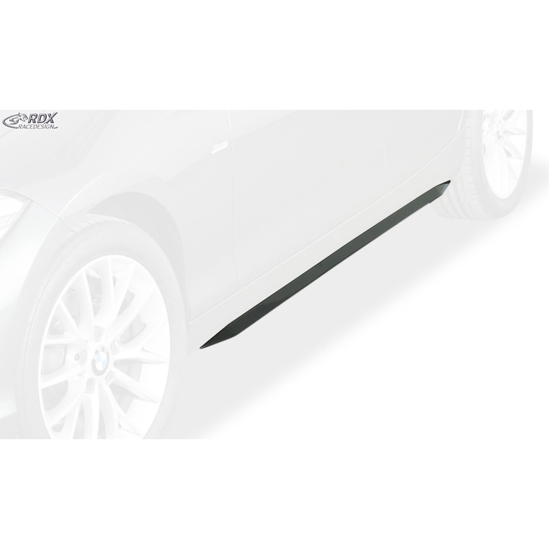 Jupes latérales 'Slim' sur mesure pour BMW Série-1 F20/F21 2011-2019 (ABS noir luisant)
