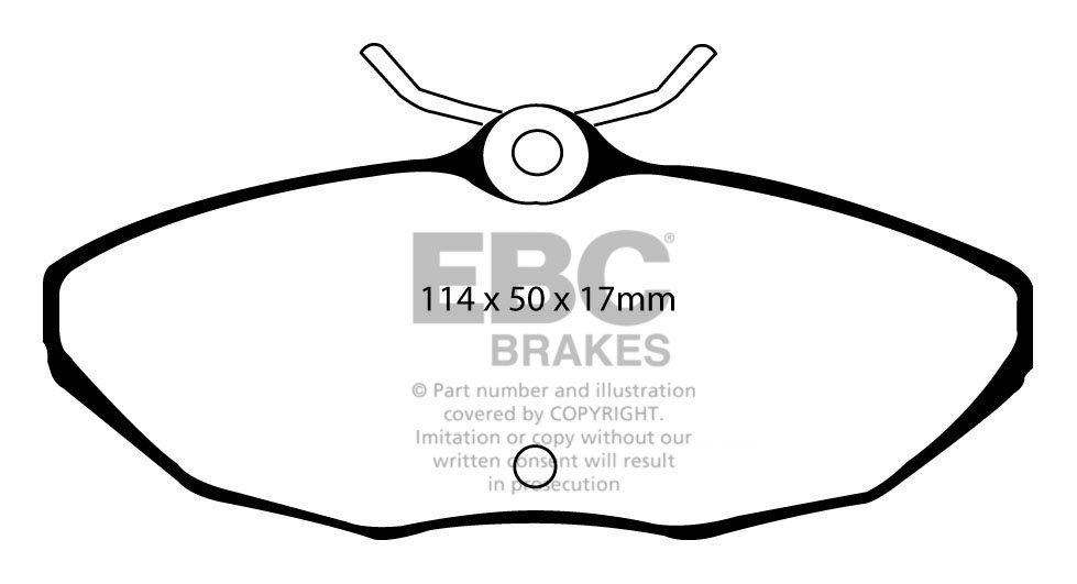 EBC Brakes JAGUAR S-Type 4.0 99-2002 Remblokken achterzijde reds