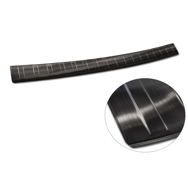 Protection de seuil arrière inox noir sur mesure pour Ford Tourneo Connect III 2022- 'Ribs'